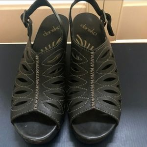 Dansko open toe shoes size 9